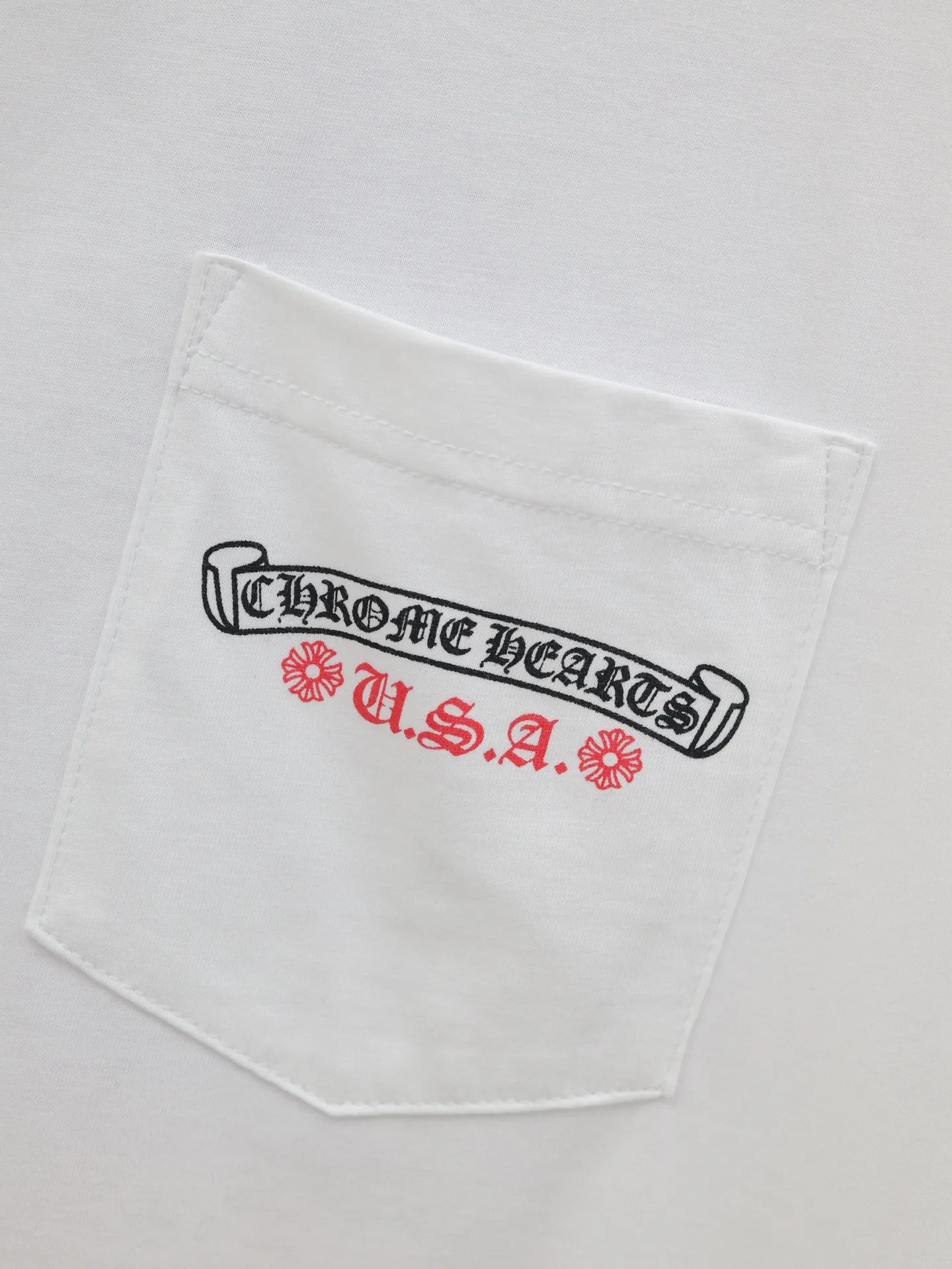 🅿️290 Chrome hearts*/Chrome Hearts 25 new flag rolled short-sleeved T-shirt. The fabric is made of 26 weave 200 grams of cotton. The printing uses a variety of printing techniques. Customized accessories Size: S/M/L